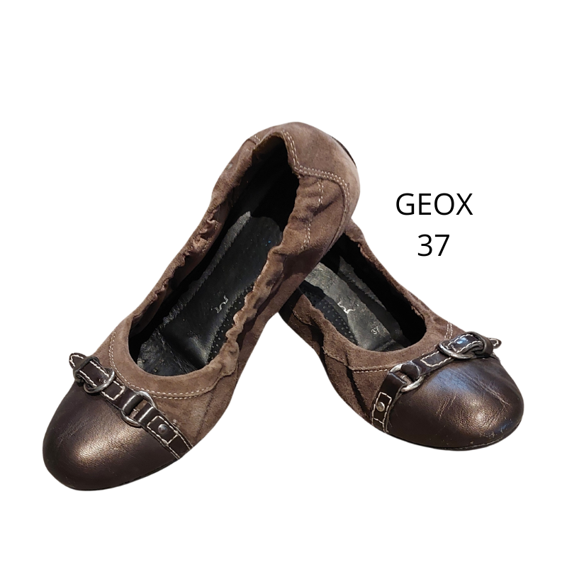 Geox brown flats, size 37/6