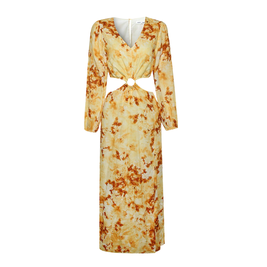 IVY + JACK Yellow Maxi Dress 8