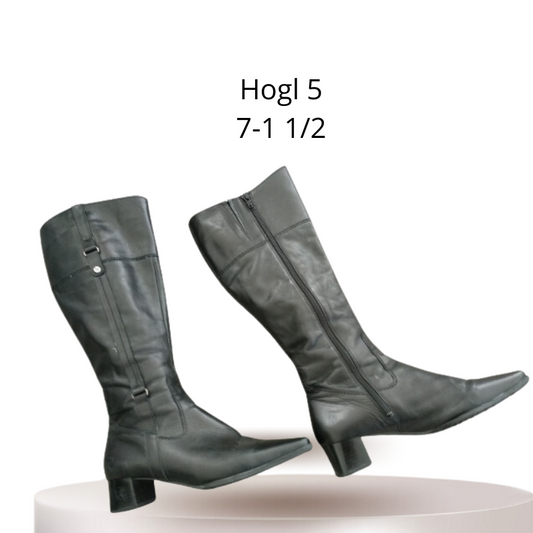 Sale-Hogl black knee-high boots, size 7.5