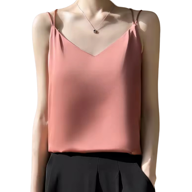 NEW satin silk champagne camisole size 14