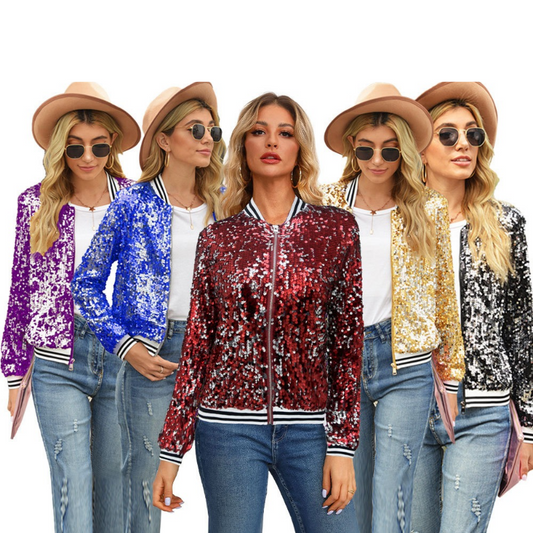 NEW red sequin jacket, size 8-10-12-14-16, Preorder 2 weeks