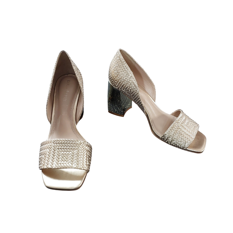 Gold heels, size 9-HIRE