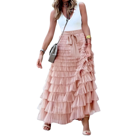 NEW dusky pink tulle layered skirt, size 12, pre-order other sizes & colours