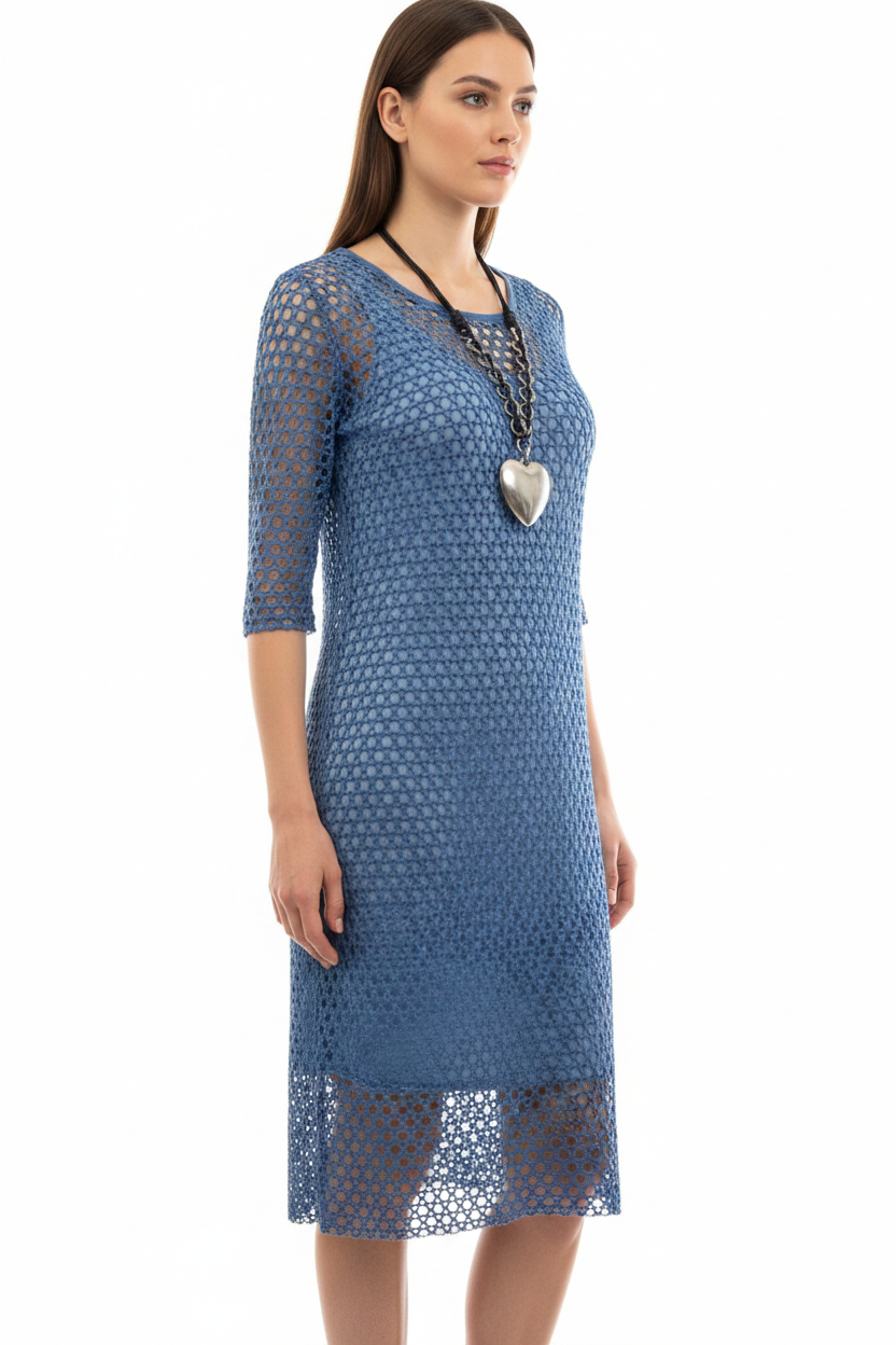 Charmaine Reveley blue dress, size 10