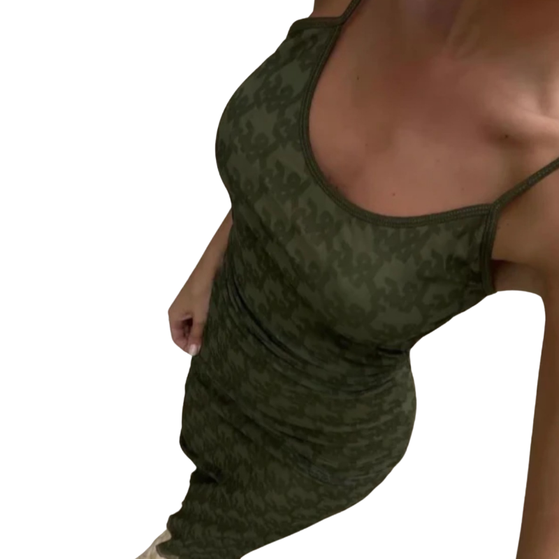 Jagger & Stone khaki green bodycon dress, size 16