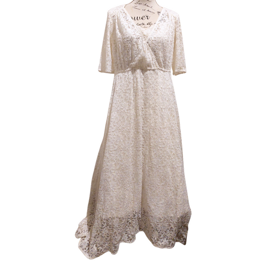 Annah S cream lace wedding/formal dress-XL/18-rent $100