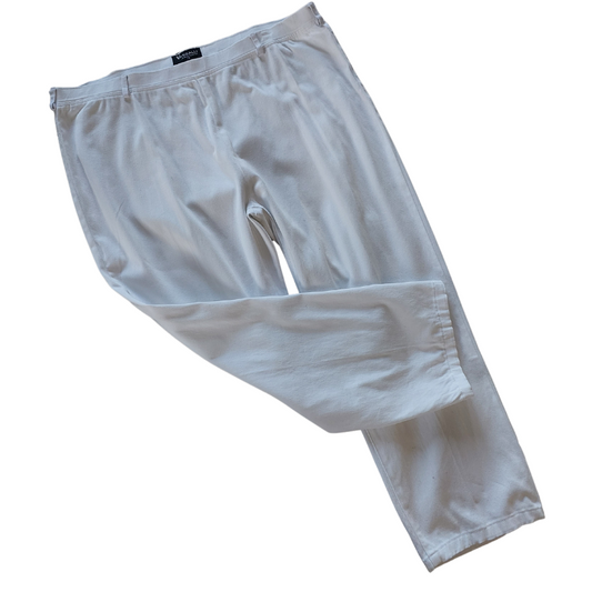 VASSALLI white pull on 7/8 pants-size 16