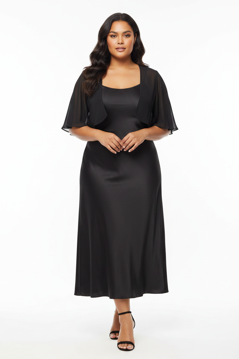 HIRE-JELLICOE black shrug, size L, 14/16