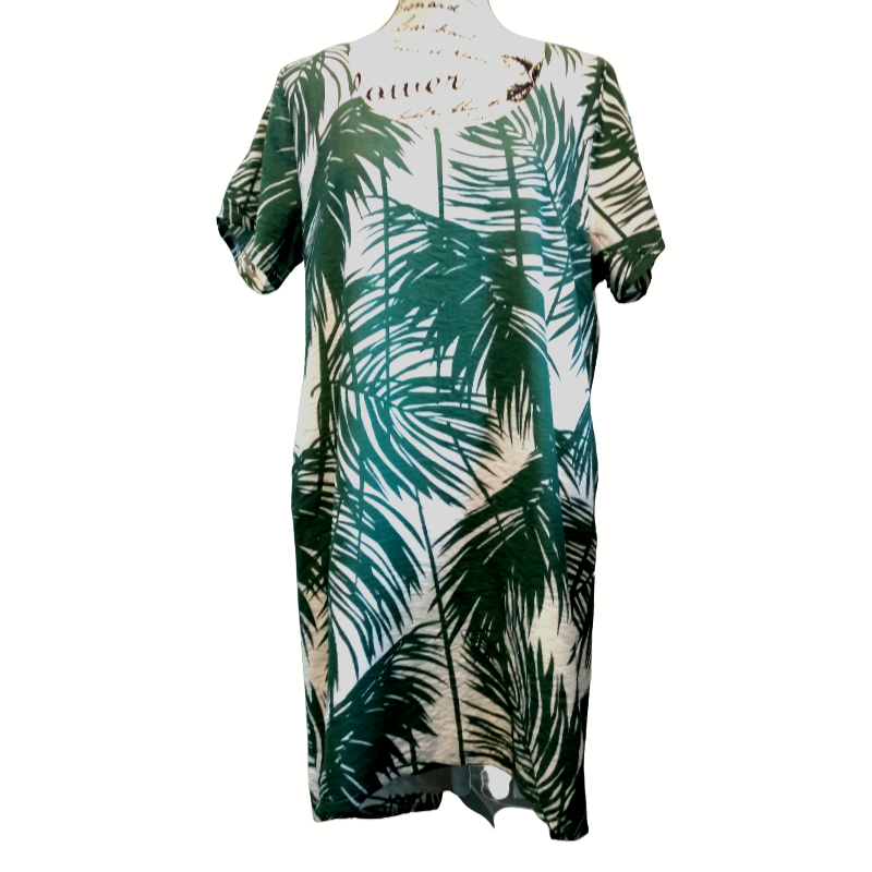 SALE NEW Home Lee green fern dress, size 14