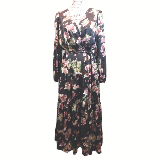 Flo & Franke Winter tones floral dress, size S/10