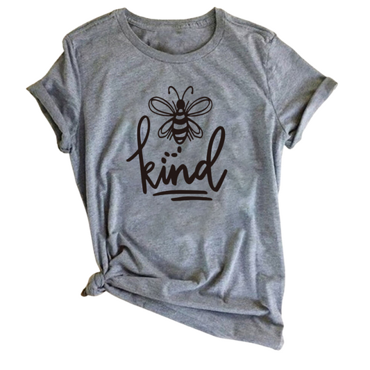 SALE NEW Bee KIND grey T shirt, size M/12