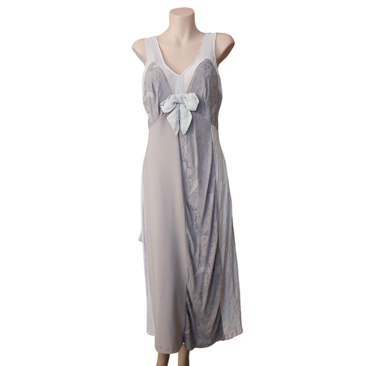 Annah S grey neutral tones dress-M-10/12