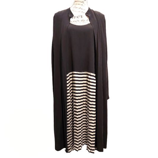 Maxmara black & beige dress, size 16/18