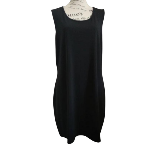 Foil black slip dress 2XL/18/20