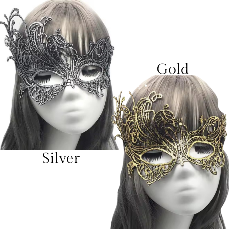 Masquerade tie on mask