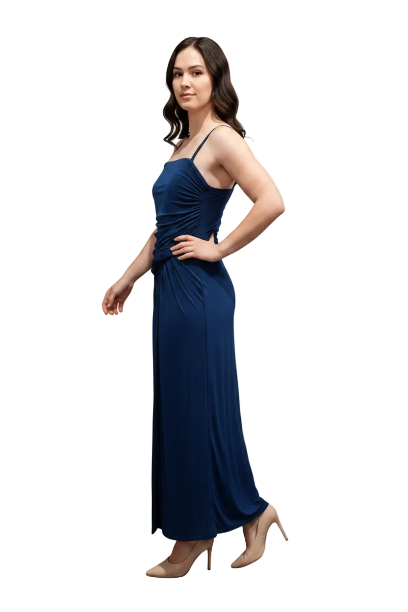 Blue formal dress, size 12-14