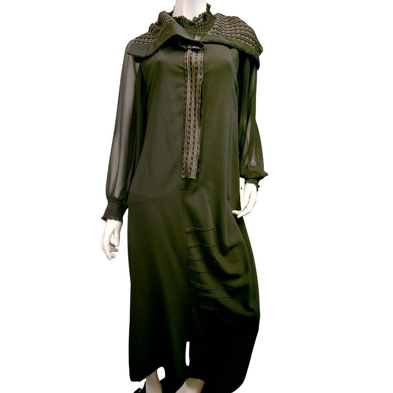 Jane Daniels black wool sleeveless dress, size 12-14