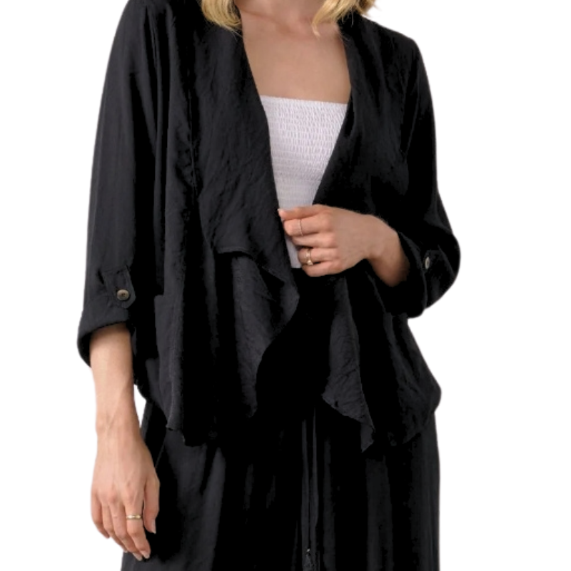 Holmes & Fallon black Summer jacket, size 8