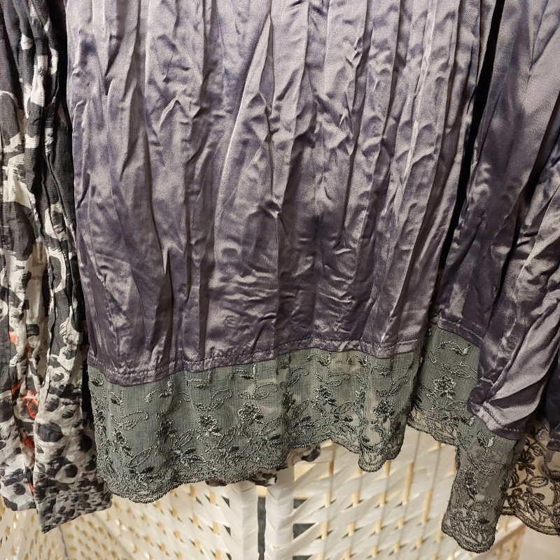 Artisan grey, ivory, melon coat size 14