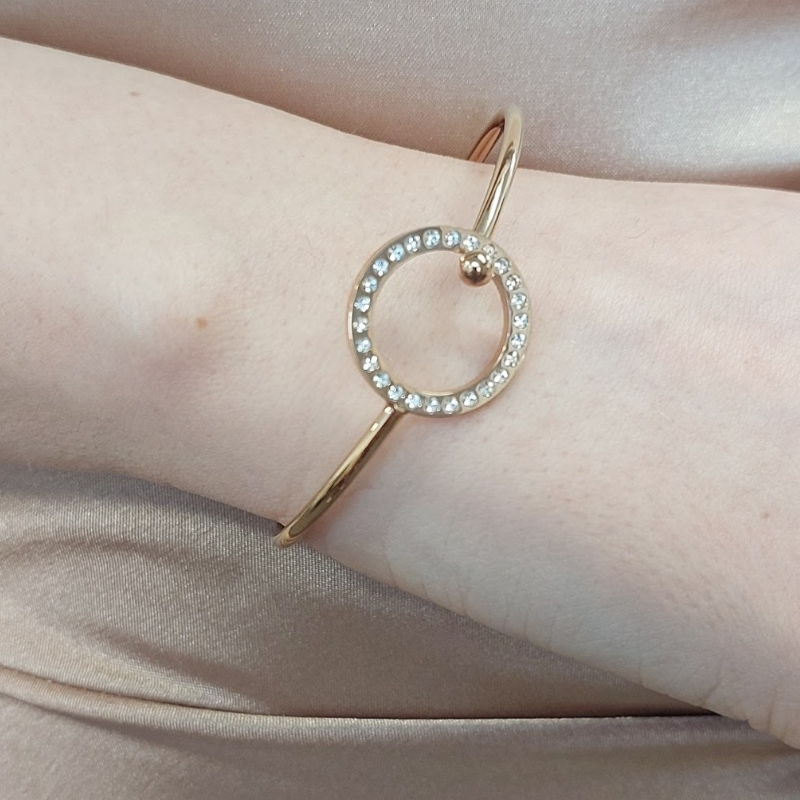 Rose gold cz bracelet-HIRE