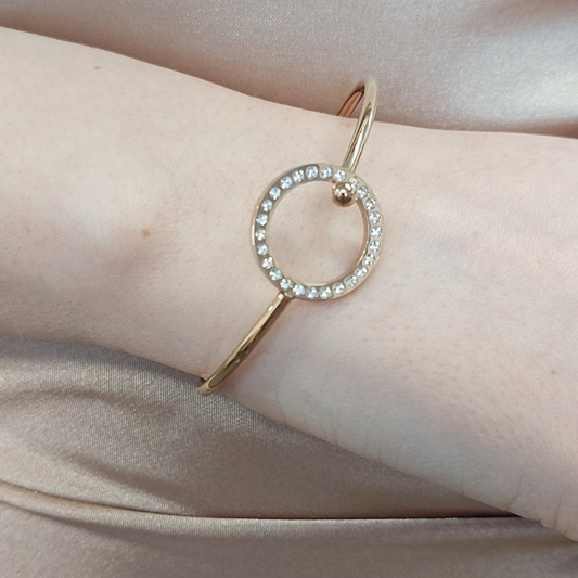 Rose gold cz bracelet-HIRE