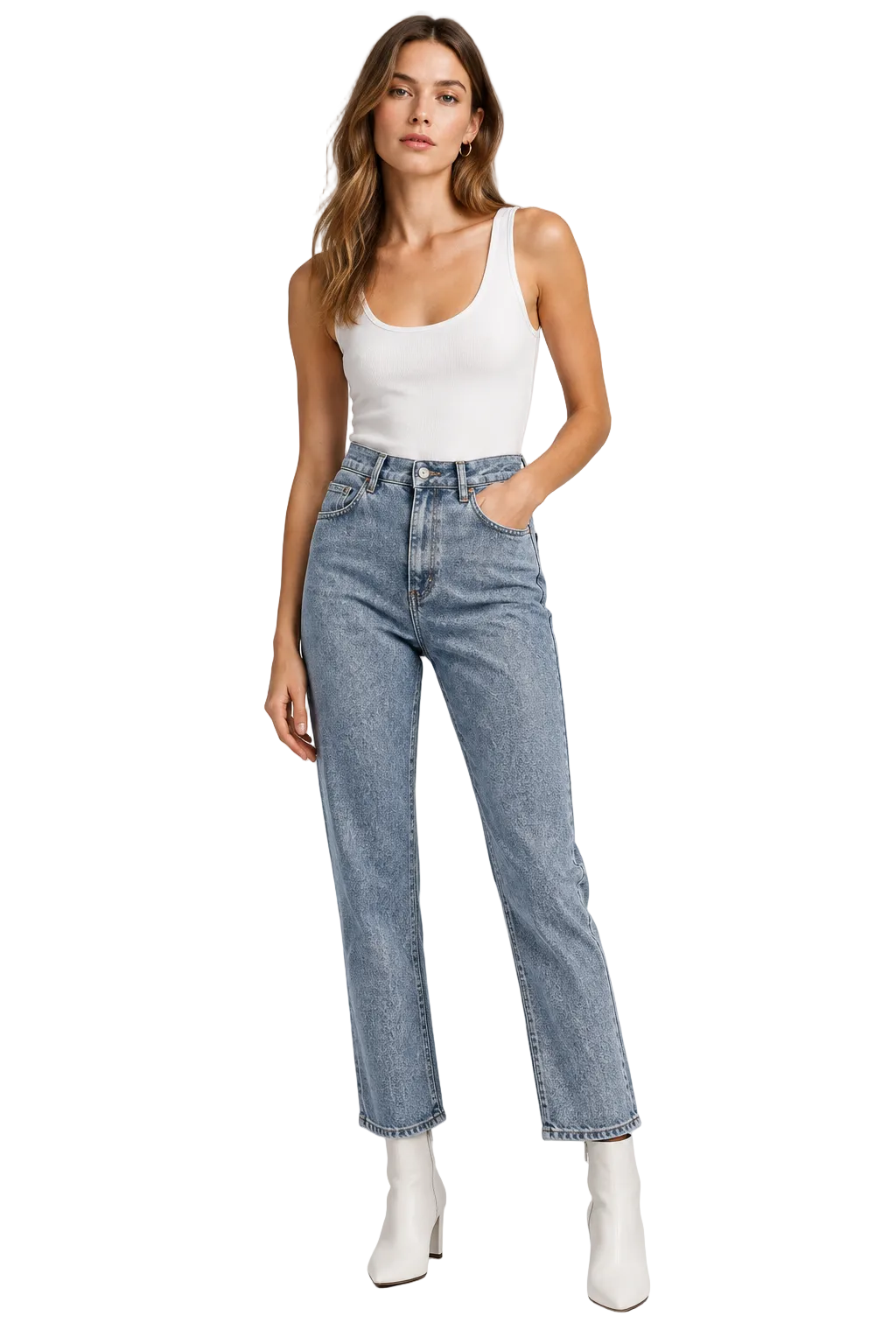 Huffer blue jeans, size 8