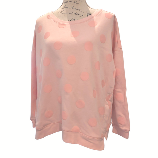 JUMP Spring pink spotty cotton sweatshirt, size 10