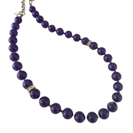 Amethyst stone necklace