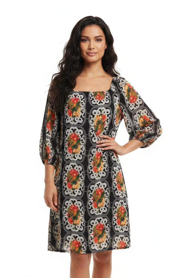Smith & Western autumn tones Summer dress, size 10