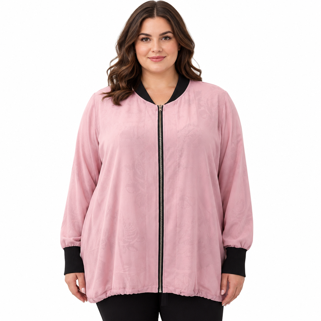 Repertoire dusky pink chiffon  top/jacket, size 16