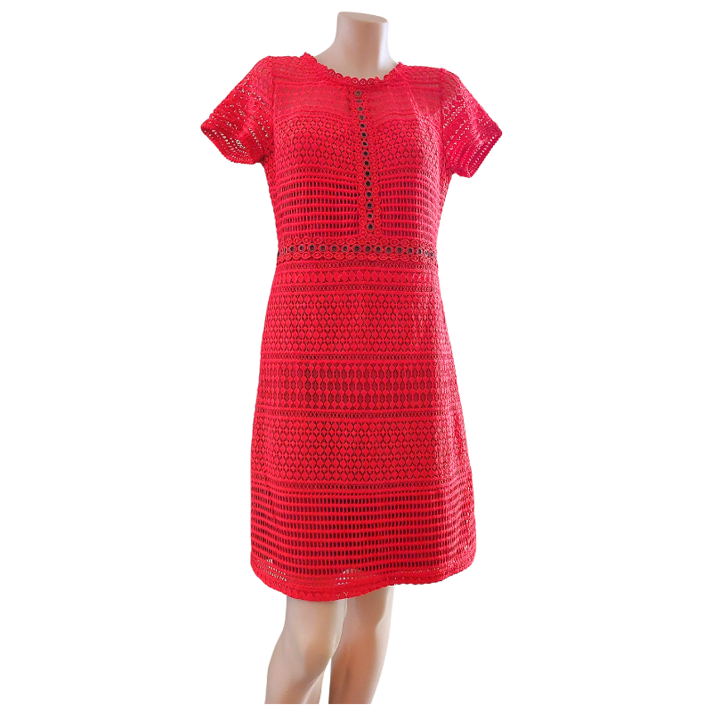 Red lacy dress, size 10/12