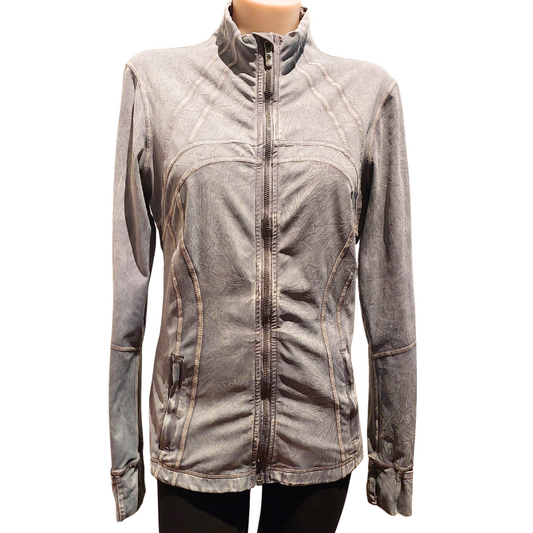 Lululemon Define light grey sports jacket, 8, NZ size 12