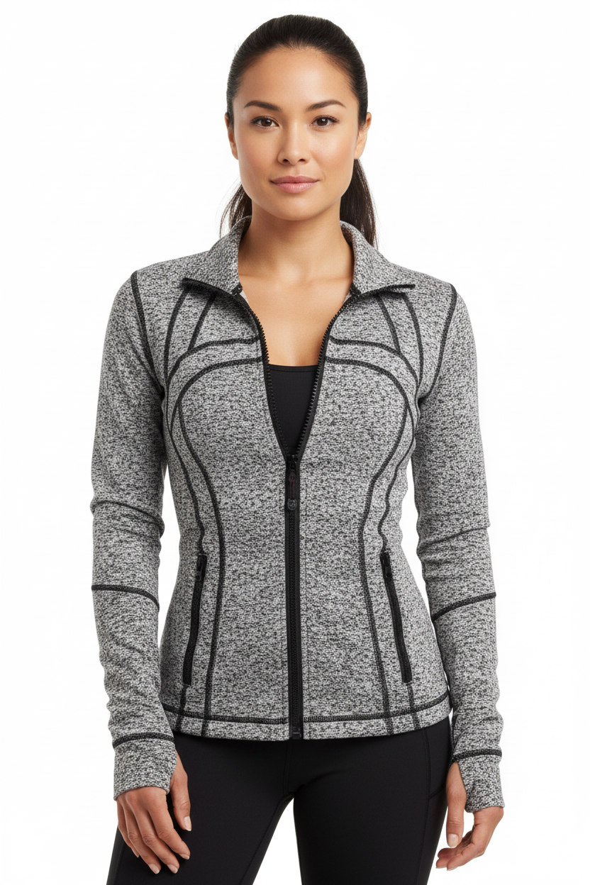Lululemon Define black & grey sports jacket, 8, NZ Size  12