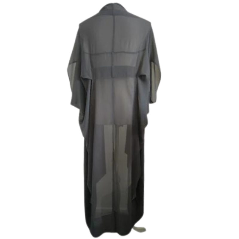 Charcoal chiffon layering coat-one size, Hire only