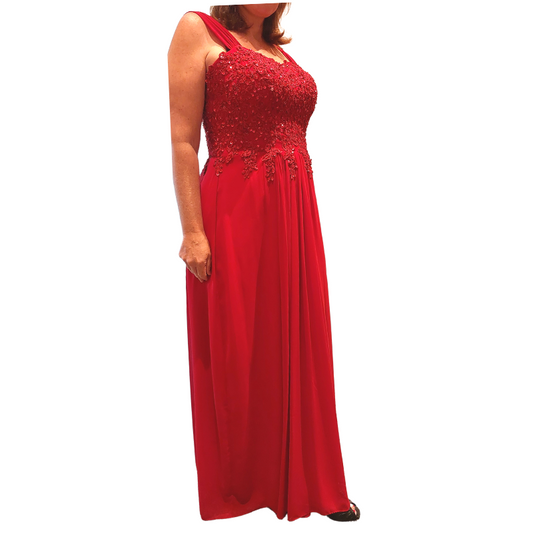 Red formal/ball dress, size 12/14