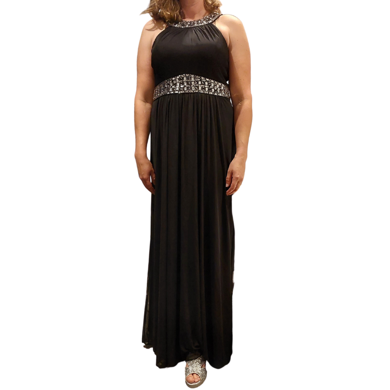 Cleopatra' black ball/formal dress, size 14-HIRE Anita V Fashion & Beauty Cleopatra' black ball/formal dress, size 14-HIRE Anita V Fashion & Beauty