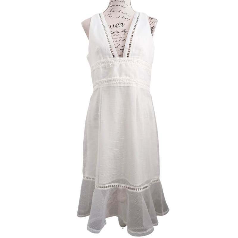 Atmos & Here ivory dress, size 14
