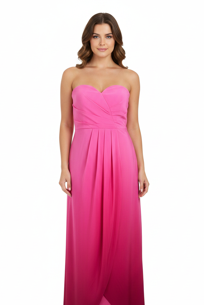 Pink silk formal dress, size 14