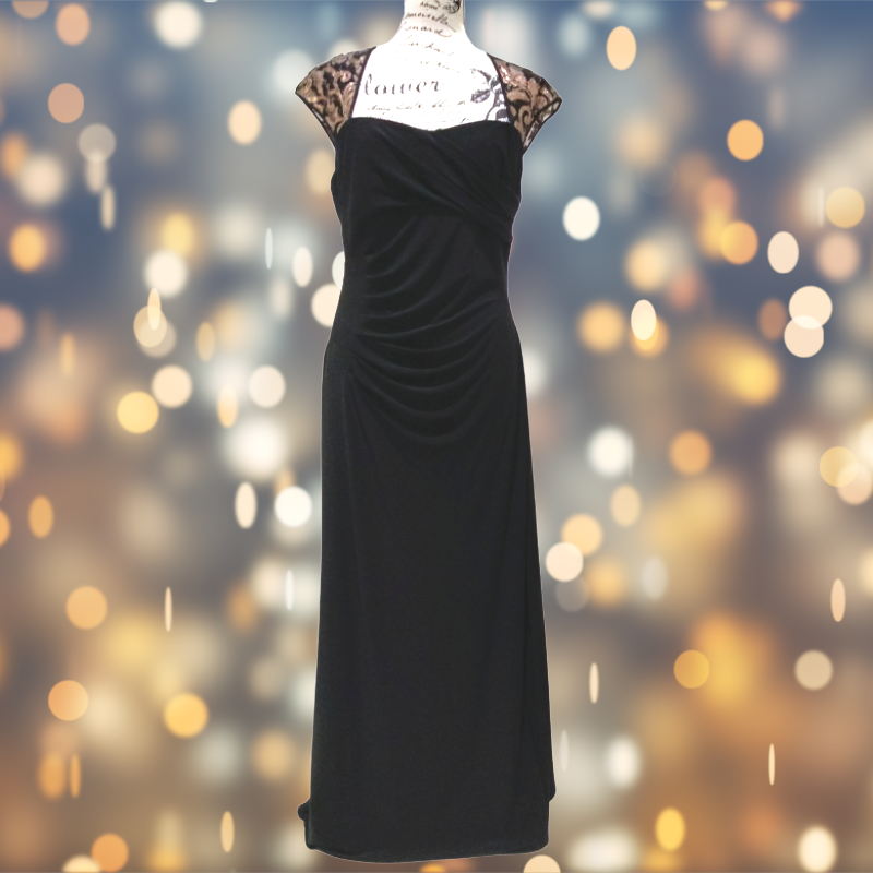 Ralph Lauren black formal/ ball dress, size 14