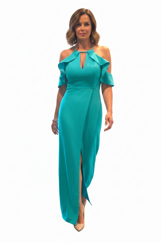 NEW Bariano aqua formal/ball dress, size 12