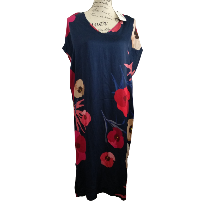 NEW Sills navy floral dress, size 12, retail $339