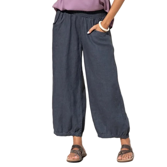 Nomad charcoal linen 7/8 pants, size 18, rrp $255