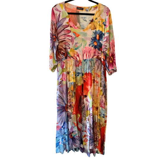 Bittermoon colourful floral dress size 16