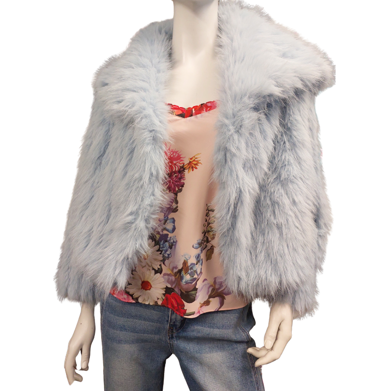 NEW Faux fur cropped jacket, size 8-14, choice of colours