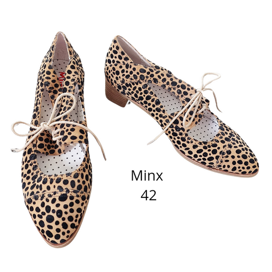 MINX leopard shoes, size 42/11