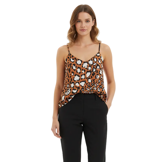 Top Shop animal print top, size 10
