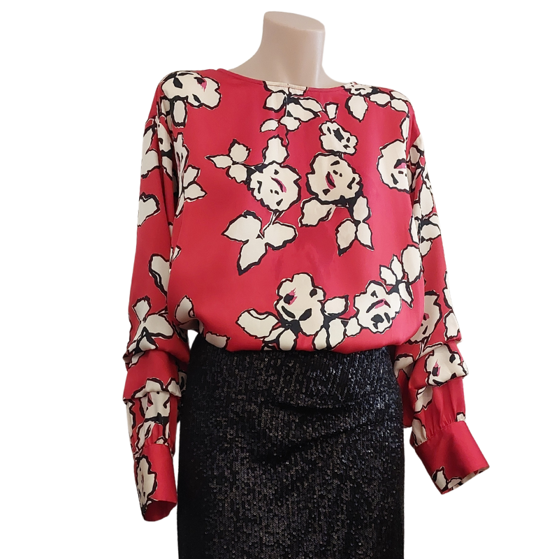 Zara red, back, white & top, size 10