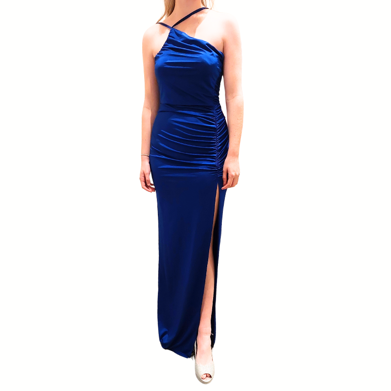 Blue formal /ball dress, size 10-HIRE