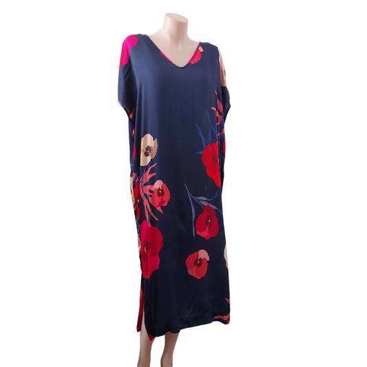 NEW Sills navy floral dress, size 12, retail $339