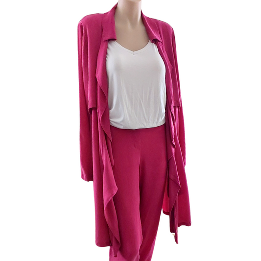 SIREN fuchsia coat, size 8/10, as new